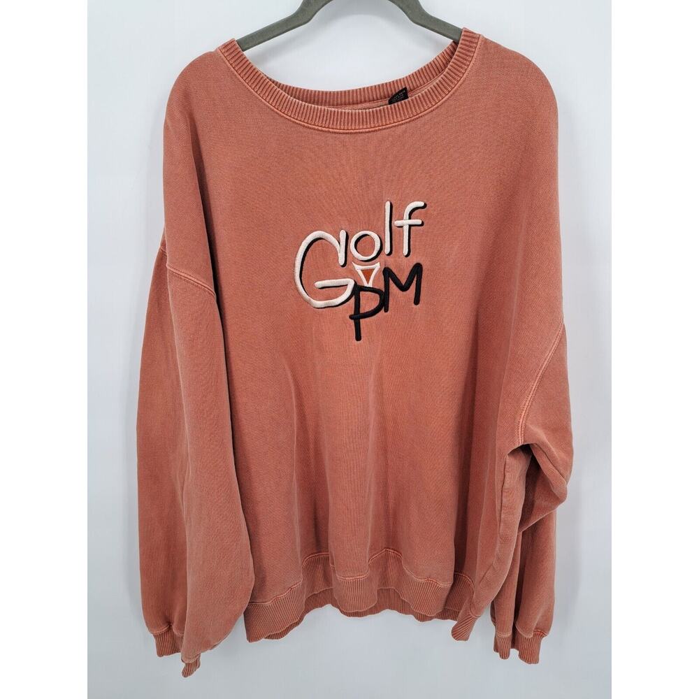 Ahead Authentics Men's Golf PM Orange Sweatshirt Size XL